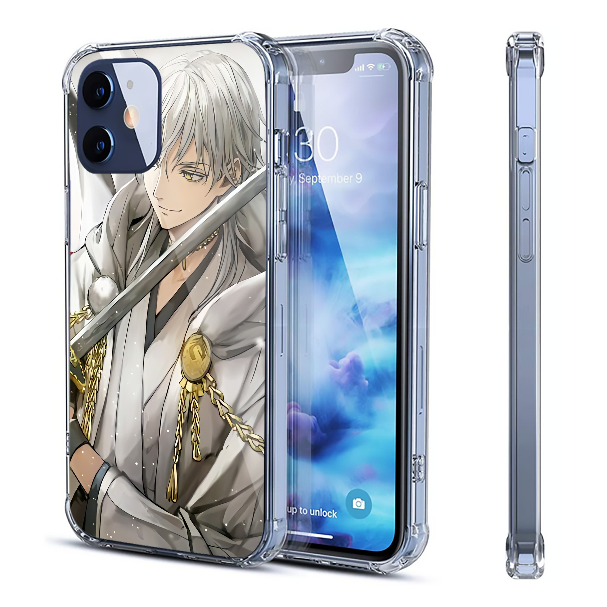（画像用） 刀剣乱舞 Touken Ranbu 【iPhone 12シリーズ対応】透明スマホケース（クリアソフトケース）